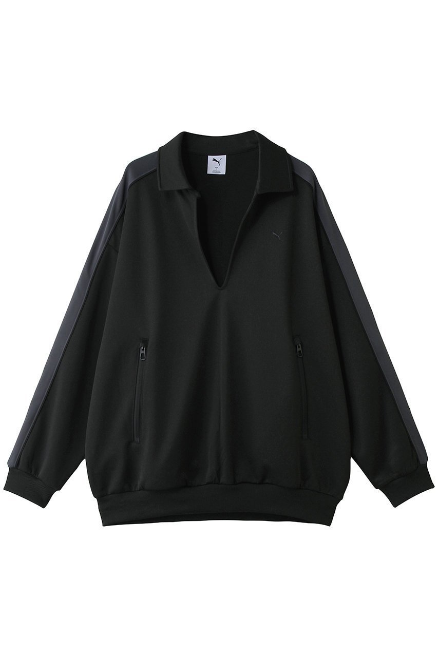 【プーマ/PUMA】の【UNISEX】【PROJECT PUMA PLUS】T7 SKIPPER JERSEY インテリア・キッズ・メンズ・レディースファッション・服の通販 founy(ファニー) 　ファッション　Fashion　レディースファッション　Fashion for Women　トップス・カットソー　Cut & Sew Tops　シャツ・ブラウス・オフィスカジュアル　Elegant Blouses & Button-Ups　ロングTシャツ・Tシャツ　Longline T-Shirts & Tees　カットソー・ベーシックTシャツ　Cut-and-Sewn Tops / Stretch Tees & Basics　ユニセックス　Unisex, Genderless　コレクション　Collection, Seasonal Line　スポーツ　Sports, Activewear　スポーティ　Sporty, Casual Athletic　スリーブ　Sleeve, Long Sleeve / Short Sleeve　ロング　Long, Long-Length　PUMA BLACK|ID: prp329100004932512 ipo3291000000037021897