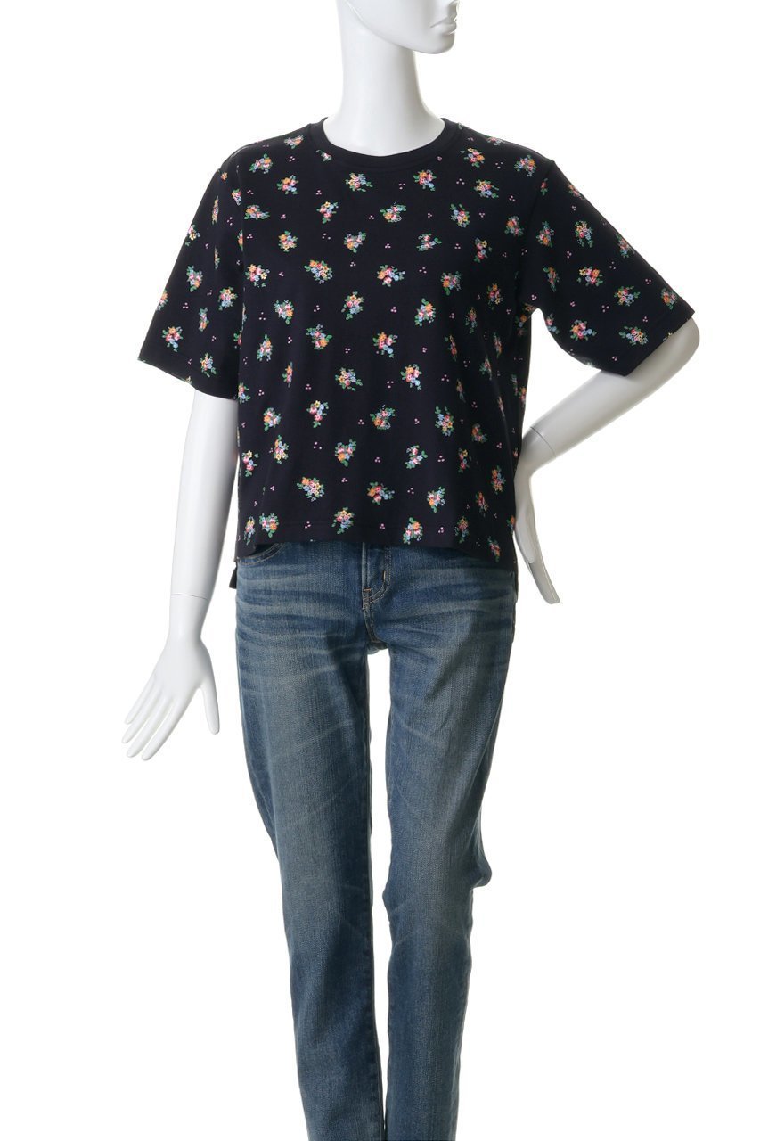 【ミュベール/MUVEIL】のティーカッププリントTシャツ 人気、トレンドファッション・服の通販 founy(ファニー) 　ファッション　Fashion　レディースファッション　Fashion for Women　トップス・カットソー　Cut & Sew Tops　シャツ・ブラウス・オフィスカジュアル　Elegant Blouses & Button-Ups　ロングTシャツ・Tシャツ　Longline T-Shirts & Tees　カットソー・ベーシックTシャツ　Cut-and-Sewn Tops / Stretch Tees & Basics　アンティーク　Antique-Inspired　ショート　Short, Short Length　スリーブ　Sleeve, Long Sleeve / Short Sleeve　プリント　Print, Printed Pattern　モチーフ　Motif, Design Theme　other-2|ID: prp329100004932513 ipo3291000000037021906