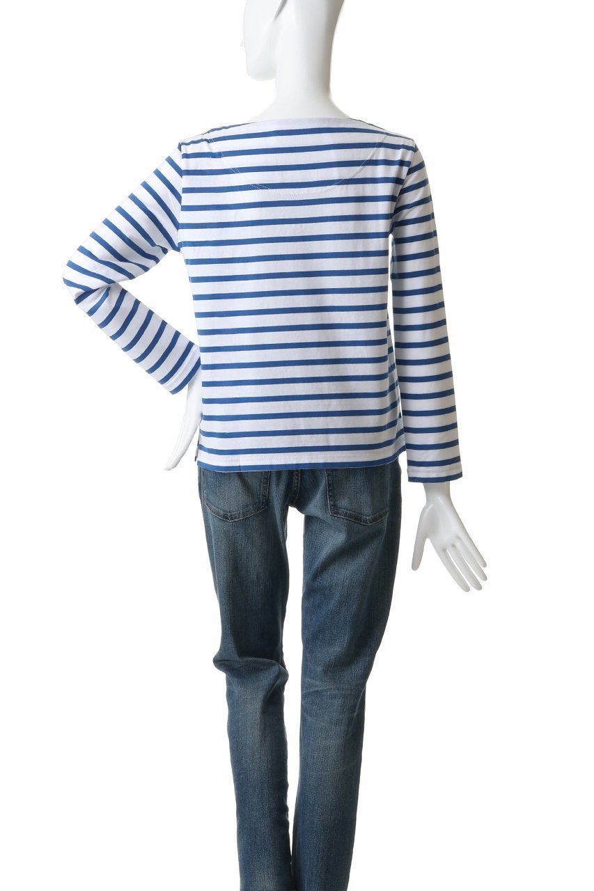 【ミュベール/MUVEIL】のエーデルワイスボーダーカットソー 人気、トレンドファッション・服の通販 founy(ファニー) 　ファッション　Fashion　レディースファッション　Fashion for Women　トップス・カットソー　Cut & Sew Tops　シャツ・ブラウス・オフィスカジュアル　Elegant Blouses & Button-Ups　ロングTシャツ・Tシャツ　Longline T-Shirts & Tees　カットソー・ベーシックTシャツ　Cut-and-Sewn Tops / Stretch Tees & Basics　カットソー　Cut and Sewn Top　スリーブ　Sleeve, Long Sleeve / Short Sleeve　ネオン　Neon, Neon Color　ボーダー　Border, Stripe　モチーフ　Motif, Design Theme　ロング　Long, Long-Length　エレガント 上品　Elegant　other-4|ID: prp329100004932514 ipo3291000000037021915