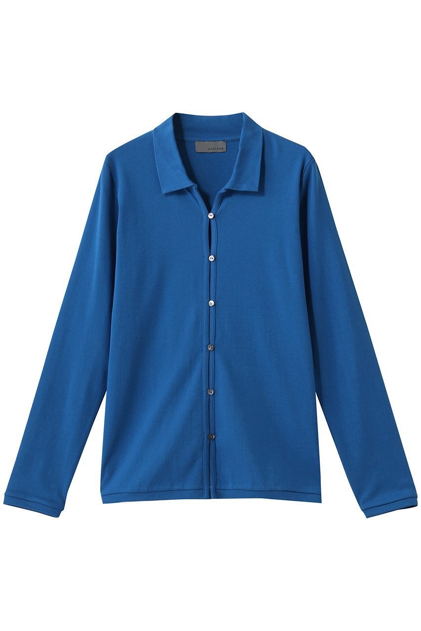 【アンクレイヴ/uncrave】のプレーンジャージー カーディガン インテリア・キッズ・メンズ・レディースファッション・服の通販 founy(ファニー) 　ファッション　Fashion　レディースファッション　Fashion for Women　トップス・カットソー　Cut & Sew Tops　カーディガン・羽織り　Layered Style Cardigans　シャツ・ブラウス・オフィスカジュアル　Elegant Blouses & Button-Ups　ロングTシャツ・Tシャツ　Longline T-Shirts & Tees　カットソー・ベーシックTシャツ　Cut-and-Sewn Tops / Stretch Tees & Basics　おすすめ　Recommended / Our Picks　カーディガン　Cardigan, Knitwear　クラシック　Classic, Timeless Style　ストレッチ　Stretch, Stretchy Fabric　フロント　Front, Front Design　ボトム　Bottoms, Lower Wear　ミドル　Middle Length, Mid Height　ブルー|ID: prp329100004932515 ipo3291000000037021919