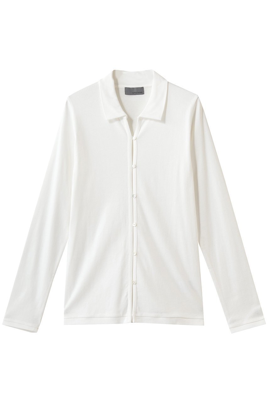 【アンクレイヴ/uncrave】のプレーンジャージー カーディガン インテリア・キッズ・メンズ・レディースファッション・服の通販 founy(ファニー) 　ファッション　Fashion　レディースファッション　Fashion for Women　トップス・カットソー　Cut & Sew Tops　カーディガン・羽織り　Layered Style Cardigans　シャツ・ブラウス・オフィスカジュアル　Elegant Blouses & Button-Ups　ロングTシャツ・Tシャツ　Longline T-Shirts & Tees　カットソー・ベーシックTシャツ　Cut-and-Sewn Tops / Stretch Tees & Basics　おすすめ　Recommended / Our Picks　カーディガン　Cardigan, Knitwear　クラシック　Classic, Timeless Style　ストレッチ　Stretch, Stretchy Fabric　フロント　Front, Front Design　ボトム　Bottoms, Lower Wear　ミドル　Middle Length, Mid Height　オフ|ID: prp329100004932515 ipo3291000000037021921