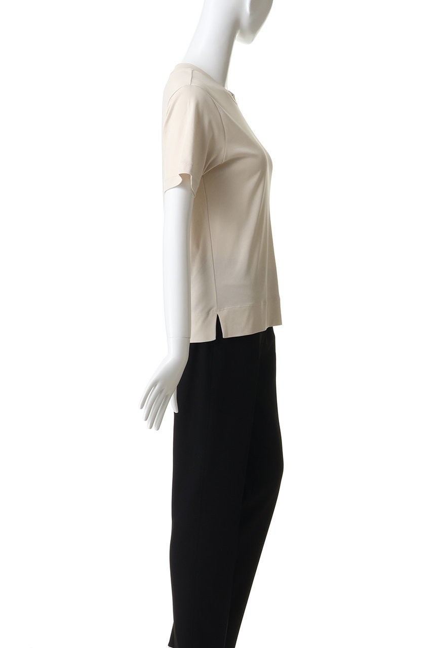 【デパリエ/DEPAREILLE】のスムースショートスリーブTシャツ 人気、トレンドファッション・服の通販 founy(ファニー) 　ファッション　Fashion　レディースファッション　Fashion for Women　トップス・カットソー　Cut & Sew Tops　シャツ・ブラウス・オフィスカジュアル　Elegant Blouses & Button-Ups　ロングTシャツ・Tシャツ　Longline T-Shirts & Tees　カットソー・ベーシックTシャツ　Cut-and-Sewn Tops / Stretch Tees & Basics　なめらか　Smooth, Silky Texture　インナー　Innerwear　ショート　Short, Short Length　シンプル　Simple, Minimal　ジャケット　Jacket, Outerwear　スリーブ　Sleeve, Long Sleeve / Short Sleeve　エレガント 上品　Elegant　再入荷　Restock / Back in Stock　定番　Standard, Basic Item　other-3|ID: prp329100004932517 ipo3291000000037021942