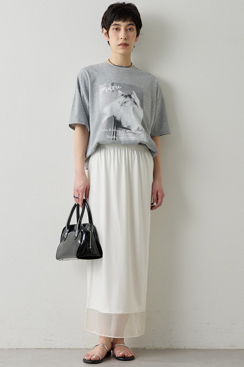 【ウィムガゼット/Whim Gazette】の【THE PAUSE】CATフォトTシャツ 人気、トレンドファッション・服の通販 founy(ファニー) 　ファッション　Fashion　レディースファッション　Fashion for Women　トップス・カットソー　Cut & Sew Tops　シャツ・ブラウス・オフィスカジュアル　Elegant Blouses & Button-Ups　ロングTシャツ・Tシャツ　Longline T-Shirts & Tees　カットソー・ベーシックTシャツ　Cut-and-Sewn Tops / Stretch Tees & Basics　おすすめ　Recommended / Our Picks　カットソー　Cut and Sewn Top　ショート　Short, Short Length　ジャケット　Jacket, Outerwear　スリーブ　Sleeve, Long Sleeve / Short Sleeve　プリント　Print, Printed Pattern　ボトム　Bottoms, Lower Wear　半袖　Short Sleeve, Half Sleeve　other-2|ID: prp329100004932525 ipo3291000000037022015