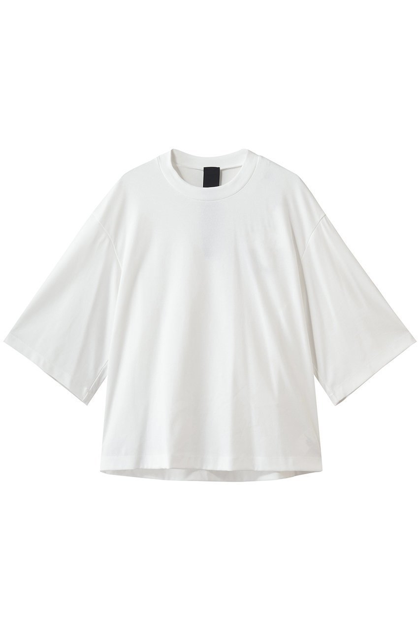 【ドメル/DOMELLE】のハイ ツイスト ジャージー Tシャツ インテリア・キッズ・メンズ・レディースファッション・服の通販 founy(ファニー) 　ファッション　Fashion　レディースファッション　Fashion for Women　トップス・カットソー　Cut & Sew Tops　シャツ・ブラウス・オフィスカジュアル　Elegant Blouses & Button-Ups　ロングTシャツ・Tシャツ　Longline T-Shirts & Tees　カットソー・ベーシックTシャツ　Cut-and-Sewn Tops / Stretch Tees & Basics　ショート　Short, Short Length　シンプル　Simple, Minimal　ストレート　Straight, Straight Cut　スリーブ　Sleeve, Long Sleeve / Short Sleeve　ツイスト　Tweed, Tweed Fabric　ツイード　Twill, Twill Weave　ビッグ　Big, Oversized　フォルム　Silhouette, Form　ミックス　Mix, Mixed Style　レース　Lace, Lace Fabric　ホワイト|ID: prp329100004932527 ipo3291000000037022029