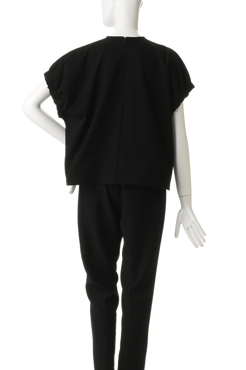 【サクラ/SACRA】のファインオーガニックコットンカットソー 人気、トレンドファッション・服の通販 founy(ファニー) 　ファッション　Fashion　レディースファッション　Fashion for Women　トップス・カットソー　Cut & Sew Tops　シャツ・ブラウス・オフィスカジュアル　Elegant Blouses & Button-Ups　ロングTシャツ・Tシャツ　Longline T-Shirts & Tees　カットソー・ベーシックTシャツ　Cut-and-Sewn Tops / Stretch Tees & Basics　カットソー　Cut and Sewn Top　ギャザー　Gathered, Ruffled　ショート　Short, Short Length　スラックス　Slacks, Dress Pants　スリーブ　Sleeve, Long Sleeve / Short Sleeve　デニム　Denim, Jeans Material　フォルム　Silhouette, Form　other-4|ID: prp329100004932529 ipo3291000000037022054