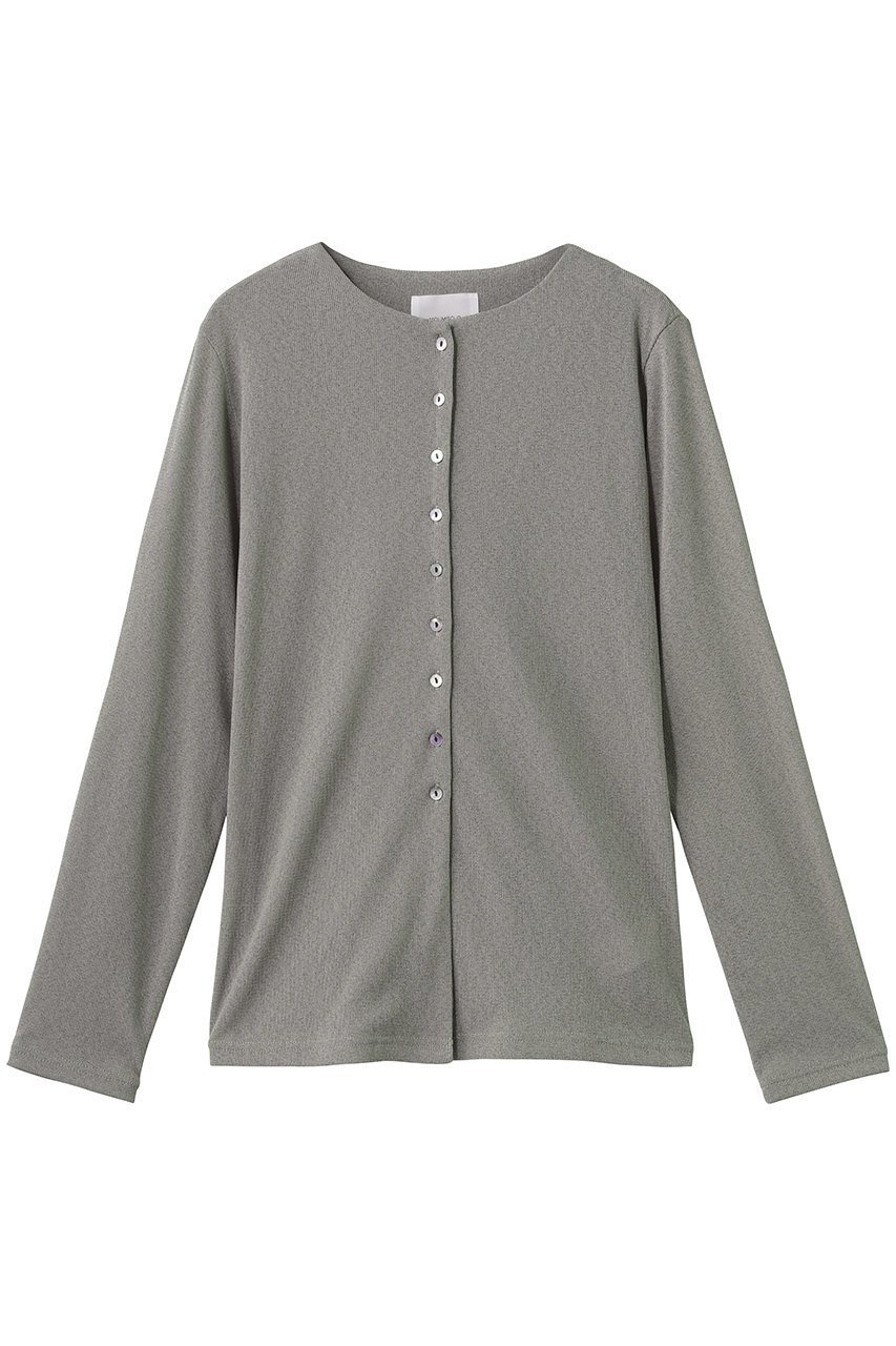 【ミディウミソリッド/MIDIUMISOLID】のc/neck long CD カーディガン インテリア・キッズ・メンズ・レディースファッション・服の通販 founy(ファニー) 　ファッション　Fashion　レディースファッション　Fashion for Women　トップス・カットソー　Cut & Sew Tops　カーディガン・羽織り　Layered Style Cardigans　シャツ・ブラウス・オフィスカジュアル　Elegant Blouses & Button-Ups　ロングTシャツ・Tシャツ　Longline T-Shirts & Tees　カットソー・ベーシックTシャツ　Cut-and-Sewn Tops / Stretch Tees & Basics　カーディガン　Cardigan, Knitwear　シアー　Sheer, See-Through　シンプル　Simple, Minimal　スリット　Slit, Slit Detail　gray|ID: prp329100004932534 ipo3291000000037022095
