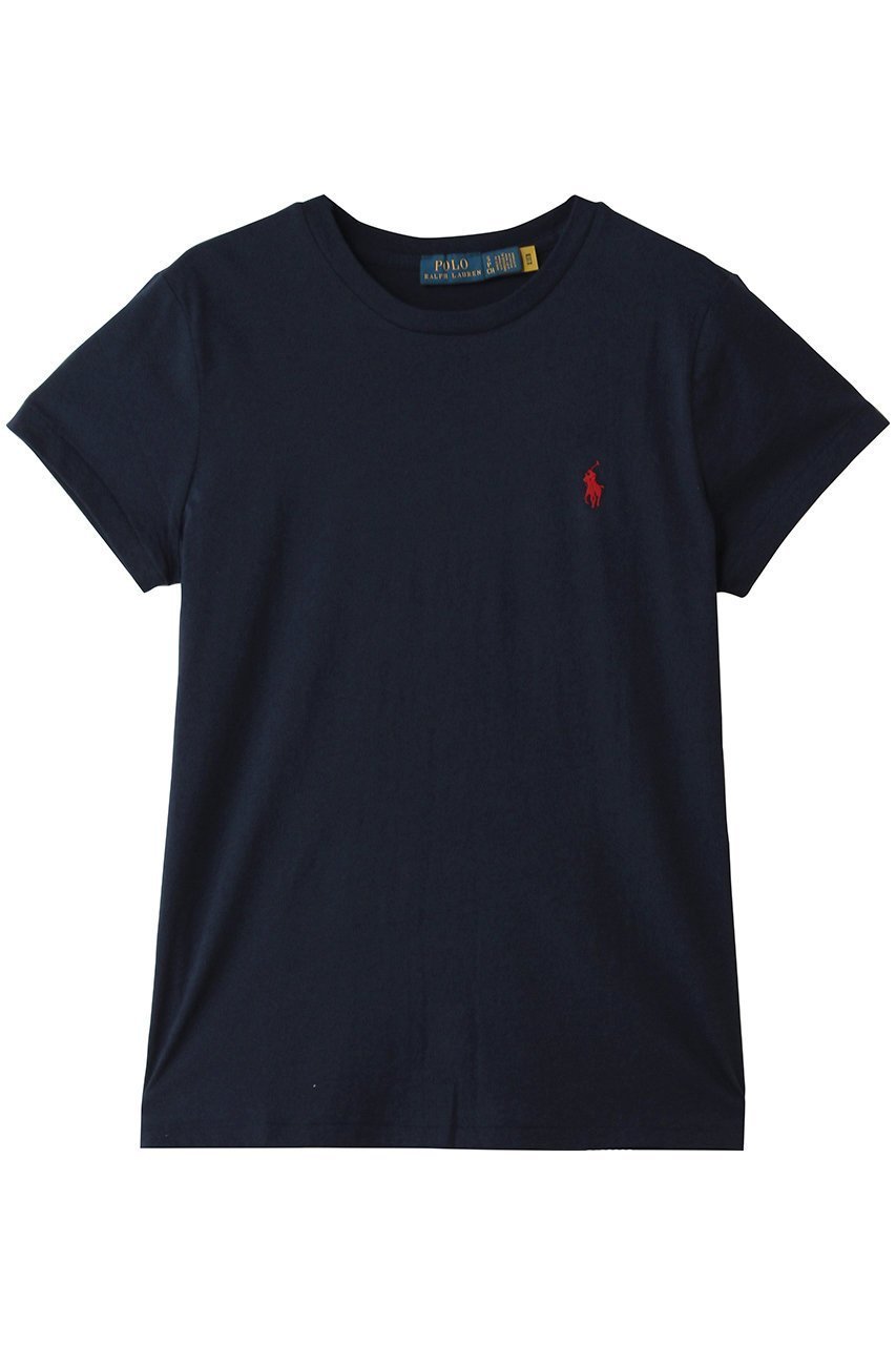 【ラルフローレン/RALPH LAUREN】の【POLO RALPH LAUREN】クラシック フィット コットン ジャージー クルーネック Tシャツ インテリア・キッズ・メンズ・レディースファッション・服の通販 founy(ファニー) 　ファッション　Fashion　レディースファッション　Fashion for Women　トップス・カットソー　Cut & Sew Tops　シャツ・ブラウス・オフィスカジュアル　Elegant Blouses & Button-Ups　ロングTシャツ・Tシャツ　Longline T-Shirts & Tees　カットソー・ベーシックTシャツ　Cut-and-Sewn Tops / Stretch Tees & Basics　クラシック　Classic, Timeless Style　ショート　Short, Short Length　ストレート　Straight, Straight Cut　スリーブ　Sleeve, Long Sleeve / Short Sleeve　フィット　Fit, Slim Fit　リラックス　Relax, Relaxed Fit　定番　Standard, Basic Item　ネイビー|ID: prp329100004932535 ipo3291000000037022101