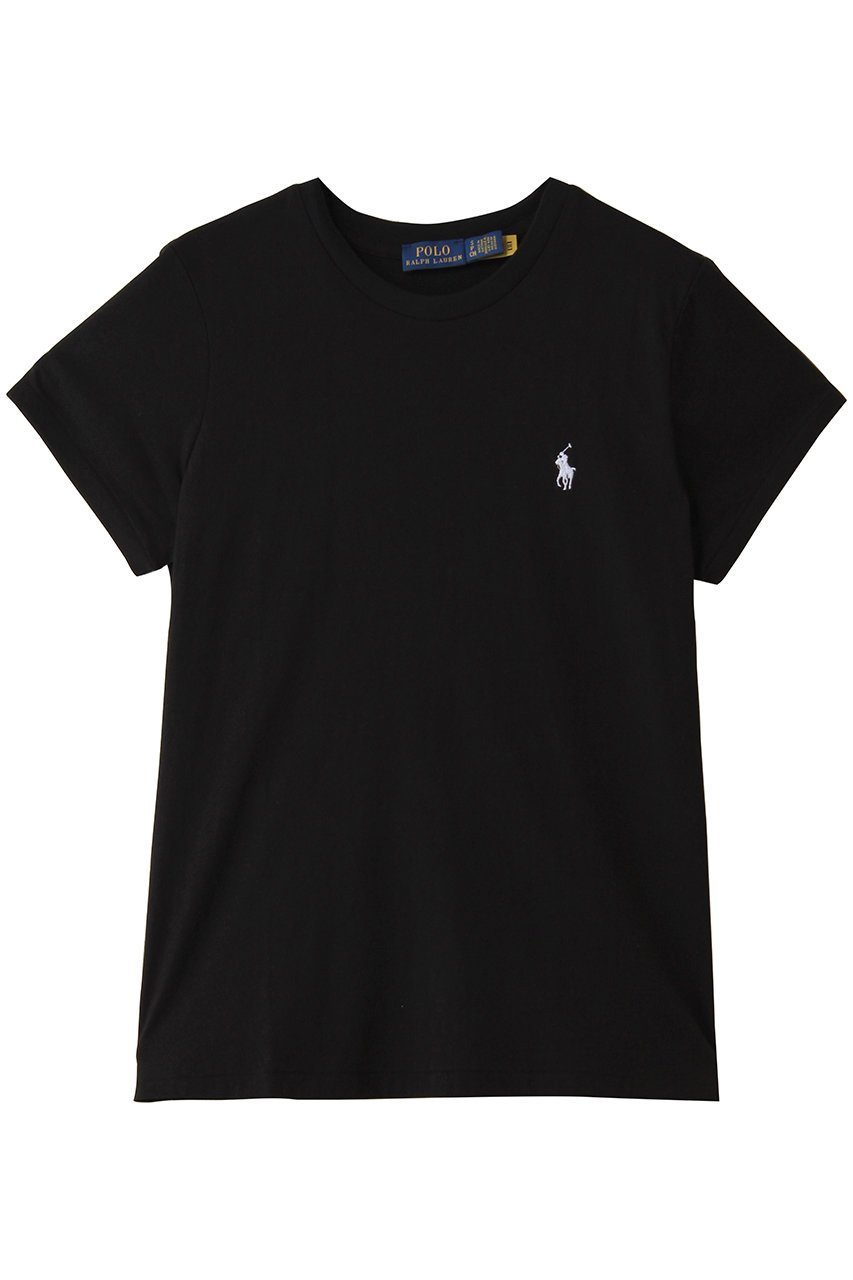 【ラルフローレン/RALPH LAUREN】の【POLO RALPH LAUREN】クラシック フィット コットン ジャージー クルーネック Tシャツ インテリア・キッズ・メンズ・レディースファッション・服の通販 founy(ファニー) 　ファッション　Fashion　レディースファッション　Fashion for Women　トップス・カットソー　Cut & Sew Tops　シャツ・ブラウス・オフィスカジュアル　Elegant Blouses & Button-Ups　ロングTシャツ・Tシャツ　Longline T-Shirts & Tees　カットソー・ベーシックTシャツ　Cut-and-Sewn Tops / Stretch Tees & Basics　クラシック　Classic, Timeless Style　ショート　Short, Short Length　ストレート　Straight, Straight Cut　スリーブ　Sleeve, Long Sleeve / Short Sleeve　フィット　Fit, Slim Fit　リラックス　Relax, Relaxed Fit　定番　Standard, Basic Item　ブラック|ID: prp329100004932535 ipo3291000000037022102