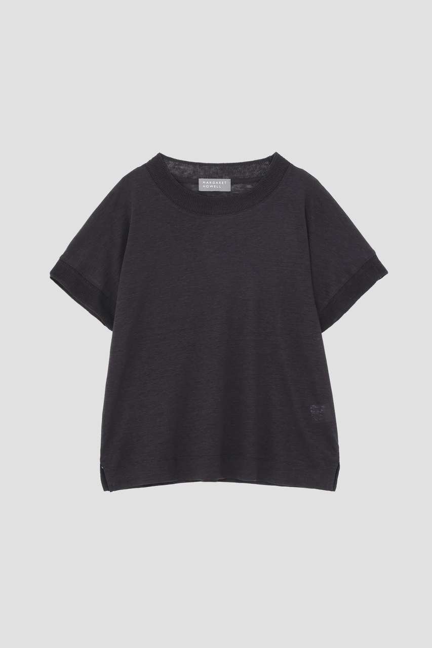 【マーガレットハウエル/MARGARET HOWELL】のLINEN JERSEY TOP 人気、トレンドファッション・服の通販 founy(ファニー) 　ファッション　Fashion　レディースファッション　Fashion for Women　トップス・カットソー　Cut & Sew Tops　シャツ・ブラウス・オフィスカジュアル　Elegant Blouses & Button-Ups　ロングTシャツ・Tシャツ　Longline T-Shirts & Tees　カットソー・ベーシックTシャツ　Cut-and-Sewn Tops / Stretch Tees & Basics　ショート　Short, Short Length　スリーブ　Sleeve, Long Sleeve / Short Sleeve　バランス　Balance, Style Balance　モダン　Modern, Contemporary　リネン　Linen, Linen Fabric　夏　Summer　定番　Standard, Basic Item　other-4|ID: prp329100004932584 ipo3291000000037022447