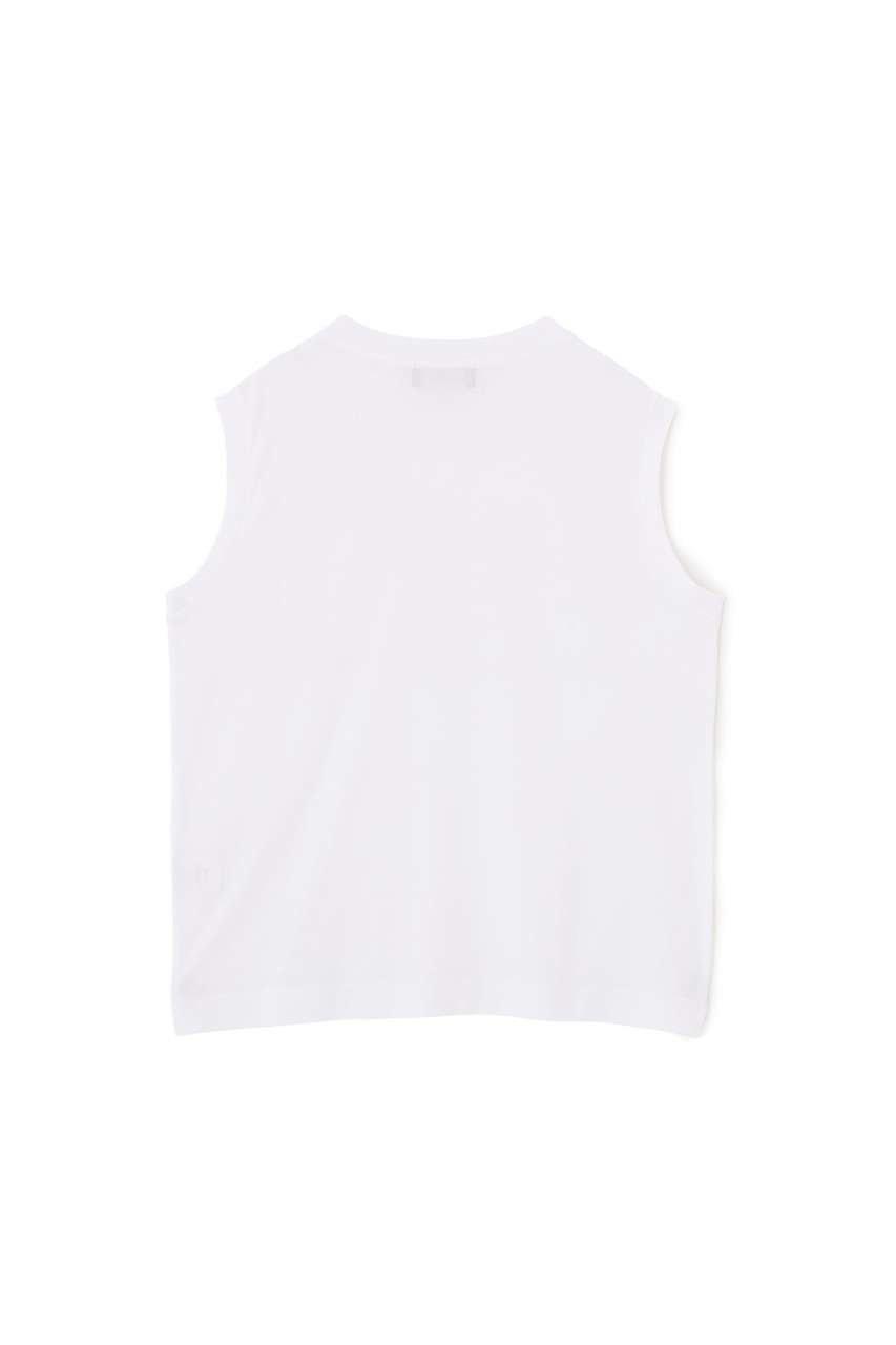 【マーガレットハウエル/MARGARET HOWELL】のPLAIN COTTON JERSEY TOP 人気、トレンドファッション・服の通販 founy(ファニー) 　ファッション　Fashion　レディースファッション　Fashion for Women　トップス・カットソー　Cut & Sew Tops　キャミソール&ノースリーブ　Camisoles & Sleeveless Tops　シャツ・ブラウス・オフィスカジュアル　Elegant Blouses & Button-Ups　ロングTシャツ・Tシャツ　Longline T-Shirts & Tees　カットソー・ベーシックTシャツ　Cut-and-Sewn Tops / Stretch Tees & Basics　なめらか　Smooth, Silky Texture　インナー　Innerwear　カッティング　Cutting Detail　カーディガン　Cardigan, Knitwear　キャミソール　Camisole, Spaghetti Strap Top　ジャケット　Jacket, Outerwear　タンク　Tank Top, Sleeveless Top　ノースリーブ　Sleeveless, No-Sleeve　バランス　Balance, Style Balance　ベーシック　Basic, Essential　エレガント 上品　Elegant　夏　Summer　other-4|ID: prp329100004932589 ipo3291000000037022479