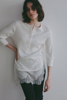 【エトレトウキョウ/ETRE TOKYO】 3/4スリーブヘンリーネックプルオーバー人気、トレンドファッション・服の通販 founy(ファニー) ファッション Fashion レディースファッション Fashion for Women トップス・カットソー Cut & Sew Tops シャツ・ブラウス・オフィスカジュアル Elegant Blouses & Button-Ups ロングTシャツ・Tシャツ Longline T-Shirts & Tees カジュアルプルオーバー・ニットトップス Pullovers & Knit Tops / Casual Pullovers カットソー・ベーシックTシャツ Cut-and-Sewn Tops / Stretch Tees & Basics インナー Innerwear ヴィンテージ Vintage Style コンパクト Compact, Small Size シンプル Simple, Minimal スリーブ Sleeve, Long Sleeve / Short Sleeve バランス Balance, Style Balance フィット Fit, Slim Fit フロント Front, Front Design リラックス Relax, Relaxed Fit ロング Long, Long-Length 新作・新入荷 New Arrivals / New In |ID:prp329100004932591