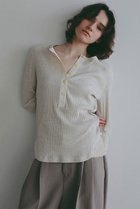 【エトレトウキョウ/ETRE TOKYO】の3/4スリーブヘンリーネックプルオーバー オートミール|ID: prp329100004932591 ipo3291000000037022493