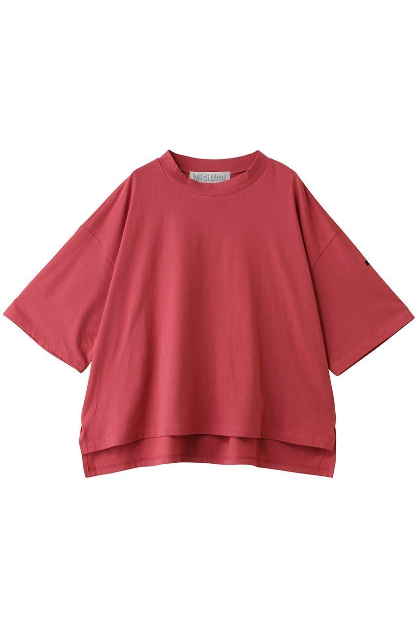 【ミディウミ/MidiUmi】のmock neck wide PO プルオーバー インテリア・キッズ・メンズ・レディースファッション・服の通販 founy(ファニー) 　ファッション　Fashion　レディースファッション　Fashion for Women　トップス・カットソー　Cut & Sew Tops　シャツ・ブラウス・オフィスカジュアル　Elegant Blouses & Button-Ups　ロングTシャツ・Tシャツ　Longline T-Shirts & Tees　カジュアルプルオーバー・ニットトップス　Pullovers & Knit Tops / Casual Pullovers　カットソー・ベーシックTシャツ　Cut-and-Sewn Tops / Stretch Tees & Basics　シンプル　Simple, Minimal　スリット　Slit, Slit Detail　スリーブ　Sleeve, Long Sleeve / Short Sleeve　モックネック　Mock Neck, Short Turtleneck　ロング　Long, Long-Length　ワイド　Wide, Wide Fit　定番　Standard, Basic Item　pink|ID: prp329100004932594 ipo3291000000037022518