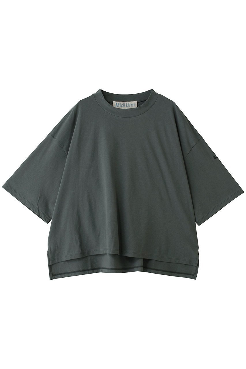【ミディウミ/MidiUmi】のmock neck wide PO プルオーバー インテリア・キッズ・メンズ・レディースファッション・服の通販 founy(ファニー) 　ファッション　Fashion　レディースファッション　Fashion for Women　トップス・カットソー　Cut & Sew Tops　シャツ・ブラウス・オフィスカジュアル　Elegant Blouses & Button-Ups　ロングTシャツ・Tシャツ　Longline T-Shirts & Tees　カジュアルプルオーバー・ニットトップス　Pullovers & Knit Tops / Casual Pullovers　カットソー・ベーシックTシャツ　Cut-and-Sewn Tops / Stretch Tees & Basics　シンプル　Simple, Minimal　スリット　Slit, Slit Detail　スリーブ　Sleeve, Long Sleeve / Short Sleeve　モックネック　Mock Neck, Short Turtleneck　ロング　Long, Long-Length　ワイド　Wide, Wide Fit　定番　Standard, Basic Item　c.gray|ID: prp329100004932594 ipo3291000000037022520
