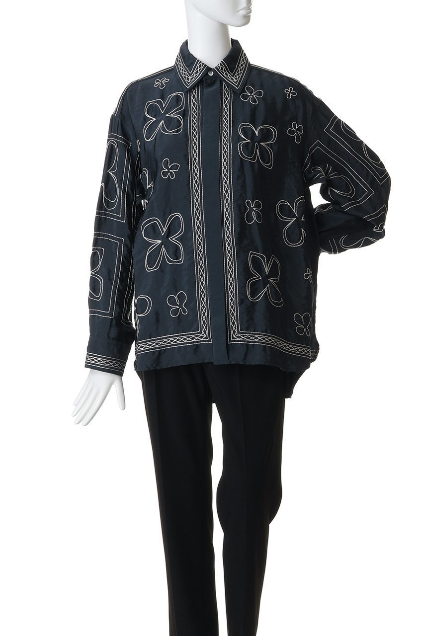 【マルティニーク/martinique】の【CURRENTAGE】エンブロイダリーブラウス 人気、トレンドファッション・服の通販 founy(ファニー) 　ファッション　Fashion　レディースファッション　Fashion for Women　トップス・カットソー　Cut & Sew Tops　シャツ・ブラウス・オフィスカジュアル　Elegant Blouses & Button-Ups　シンプル　Simple, Minimal　スリーブ　Sleeve, Long Sleeve / Short Sleeve　ハンド　Hand, Handmade　フラワー　Flower, Floral　モノトーン　Monotone, Black and White　ロング　Long, Long-Length　再入荷　Restock / Back in Stock　夏　Summer　other-2|ID: prp329100004932604 ipo3291000000037022586