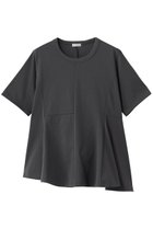 【エリオポール/heliopole】の【PROTAGONISTA】フレアショートスリーブクルーネックカットソー 人気、トレンドファッション・服の通販 founy(ファニー) ファッション Fashion レディースファッション Fashion for Women トップス・カットソー Cut & Sew Tops シャツ・ブラウス・オフィスカジュアル Elegant Blouses & Button-Ups ロングTシャツ・Tシャツ Longline T-Shirts & Tees カットソー・ベーシックTシャツ Cut-and-Sewn Tops / Stretch Tees & Basics カットソー Cut and Sewn Top ショート Short, Short Length スリーブ Sleeve, Long Sleeve / Short Sleeve ドレープ Drape, Draping Fabric ボトム Bottoms, Lower Wear ミドル Middle Length, Mid Height thumbnail チャコールグレー|ID: prp329100004932633 ipo3291000000037022785