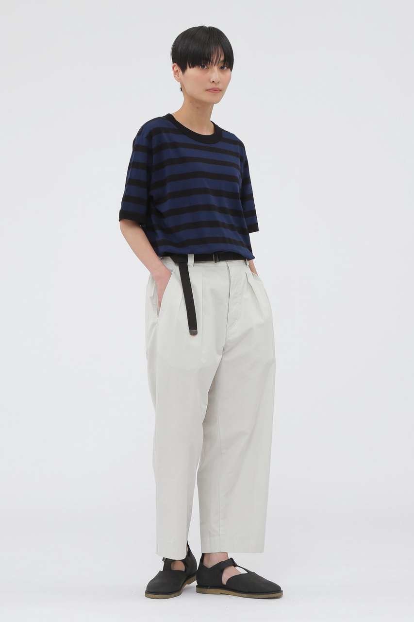 【マーガレットハウエル/MARGARET HOWELL】のCOTTON LINEN STRIPE JERSEY (オンラインショップ限定) 人気、トレンドファッション・服の通販 founy(ファニー) 　ファッション　Fashion　レディースファッション　Fashion for Women　トップス・カットソー　Cut & Sew Tops　シャツ・ブラウス・オフィスカジュアル　Elegant Blouses & Button-Ups　ロングTシャツ・Tシャツ　Longline T-Shirts & Tees　カットソー・ベーシックTシャツ　Cut-and-Sewn Tops / Stretch Tees & Basics　ショート　Short, Short Length　シンプル　Simple, Minimal　スリーブ　Sleeve, Long Sleeve / Short Sleeve　リネン　Linen, Linen Fabric　リラックス　Relax, Relaxed Fit　定番　Standard, Basic Item　other-2|ID: prp329100004932638 ipo3291000000037022825