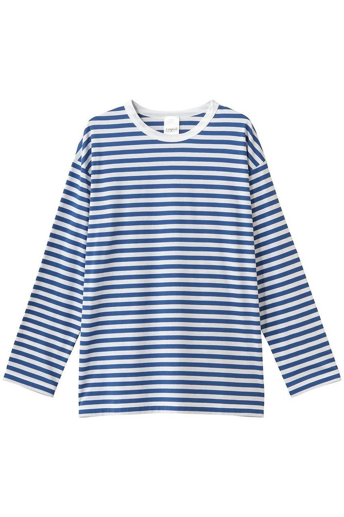 【ラスパイユ/raspail】のコットンボーダーTシャツ インテリア・キッズ・メンズ・レディースファッション・服の通販 founy(ファニー) https://founy.com/ ファッション Fashion レディースファッション Fashion for Women トップス・カットソー Cut & Sew Tops シャツ・ブラウス・オフィスカジュアル Elegant Blouses & Button-Ups ロングTシャツ・Tシャツ Longline T-Shirts & Tees カットソー・ベーシックTシャツ Cut-and-Sewn Tops / Stretch Tees & Basics おすすめ Recommended / Our Picks スリーブ Sleeve, Long Sleeve / Short Sleeve デニム Denim, Jeans Material ボーダー Border, Stripe ロング Long, Long-Length 新作・新入荷 New Arrivals / New In |ID: prp329100004932668 ipo3291000000037023254