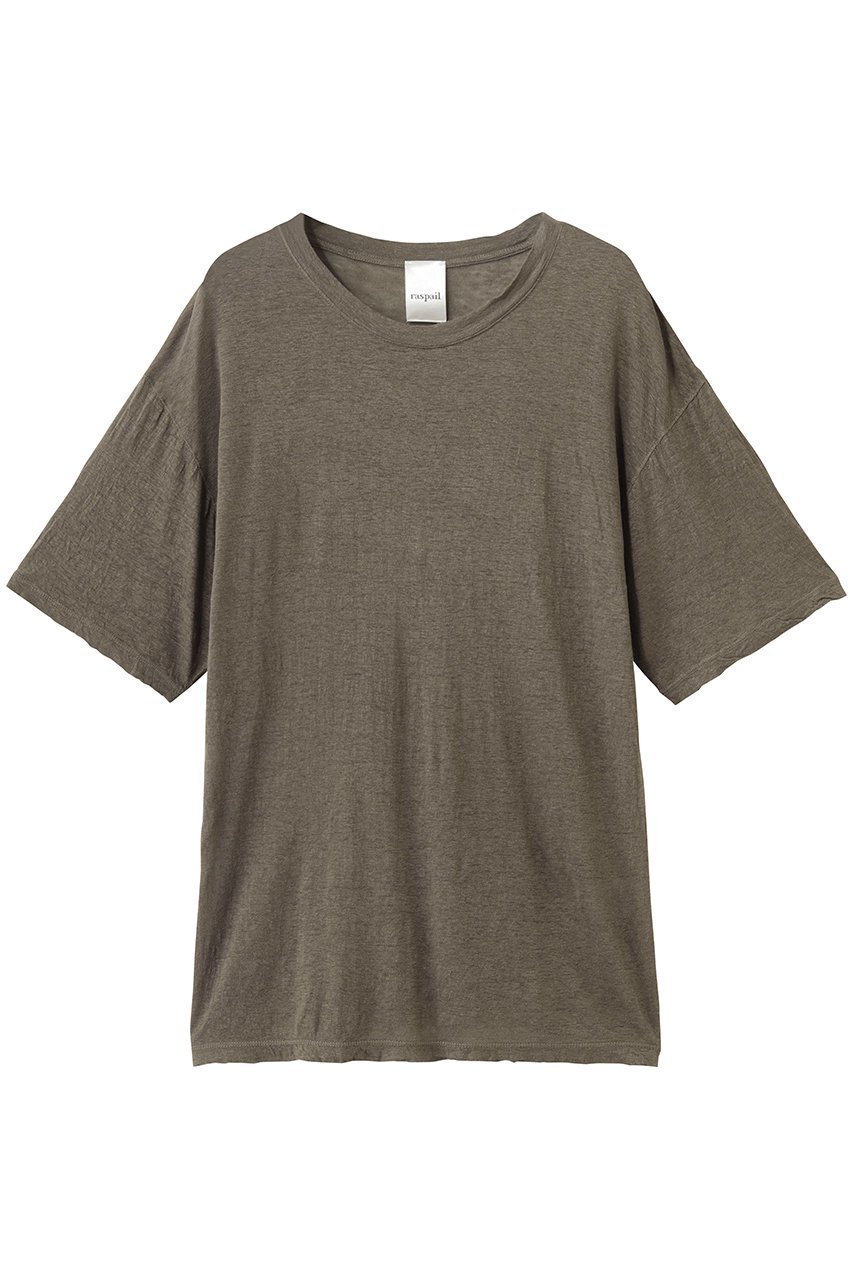 【ラスパイユ/raspail】のリネン Tシャツ インテリア・キッズ・メンズ・レディースファッション・服の通販 founy(ファニー) 　ファッション　Fashion　レディースファッション　Fashion for Women　トップス・カットソー　Cut & Sew Tops　シャツ・ブラウス・オフィスカジュアル　Elegant Blouses & Button-Ups　ロングTシャツ・Tシャツ　Longline T-Shirts & Tees　カットソー・ベーシックTシャツ　Cut-and-Sewn Tops / Stretch Tees & Basics　なめらか　Smooth, Silky Texture　ショート　Short, Short Length　シルク　Silk, 100% Silk　スリーブ　Sleeve, Long Sleeve / Short Sleeve　バランス　Balance, Style Balance　ボトム　Bottoms, Lower Wear　リネン　Linen, Linen Fabric　リラックス　Relax, Relaxed Fit　新作・新入荷　New Arrivals / New In　トープ|ID: prp329100004932670 ipo3291000000037023288