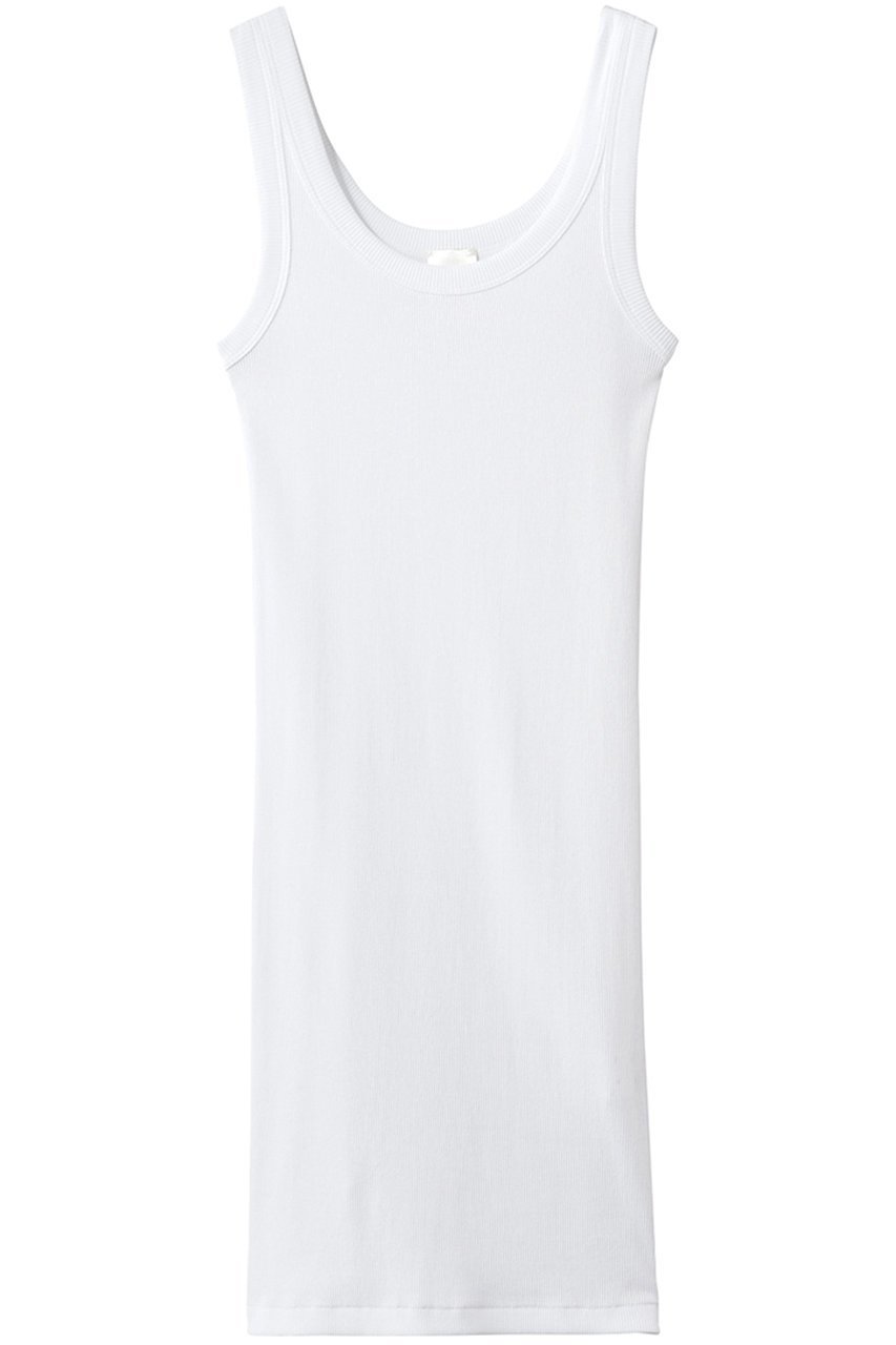 【ラスパイユ/raspail】のコットン ロングタンクトップ インテリア・キッズ・メンズ・レディースファッション・服の通販 founy(ファニー) 　ファッション　Fashion　レディースファッション　Fashion for Women　トップス・カットソー　Cut & Sew Tops　キャミソール&ノースリーブ　Camisoles & Sleeveless Tops　シャツ・ブラウス・オフィスカジュアル　Elegant Blouses & Button-Ups　ロングTシャツ・Tシャツ　Longline T-Shirts & Tees　カットソー・ベーシックTシャツ　Cut-and-Sewn Tops / Stretch Tees & Basics　なめらか　Smooth, Silky Texture　キャミソール　Camisole, Spaghetti Strap Top　タンク　Tank Top, Sleeveless Top　テレコ　Ribbed, Rib Stitch　ロング　Long, Long-Length　エレガント 上品　Elegant　定番　Standard, Basic Item　新作・新入荷　New Arrivals / New In　ホワイト|ID: prp329100004932671 ipo3291000000037023301