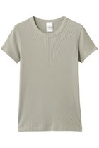 【ラスパイユ/raspail】のコットン リブクルーネック プルオーバー セージグリーン|ID: prp329100004932673 ipo3291000000037023320