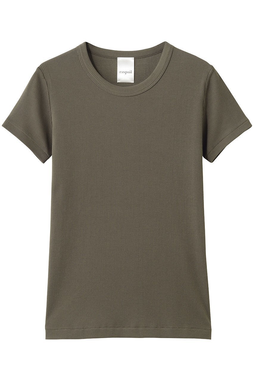 【ラスパイユ/raspail】のコットン リブクルーネック プルオーバー インテリア・キッズ・メンズ・レディースファッション・服の通販 founy(ファニー) 　ファッション　Fashion　レディースファッション　Fashion for Women　トップス・カットソー　Cut & Sew Tops　シャツ・ブラウス・オフィスカジュアル　Elegant Blouses & Button-Ups　ロングTシャツ・Tシャツ　Longline T-Shirts & Tees　カジュアルプルオーバー・ニットトップス　Pullovers & Knit Tops / Casual Pullovers　カットソー・ベーシックTシャツ　Cut-and-Sewn Tops / Stretch Tees & Basics　ショート　Short, Short Length　スリーブ　Sleeve, Long Sleeve / Short Sleeve　テレコ　Ribbed, Rib Stitch　定番　Standard, Basic Item　新作・新入荷　New Arrivals / New In　トープ|ID: prp329100004932673 ipo3291000000037023322