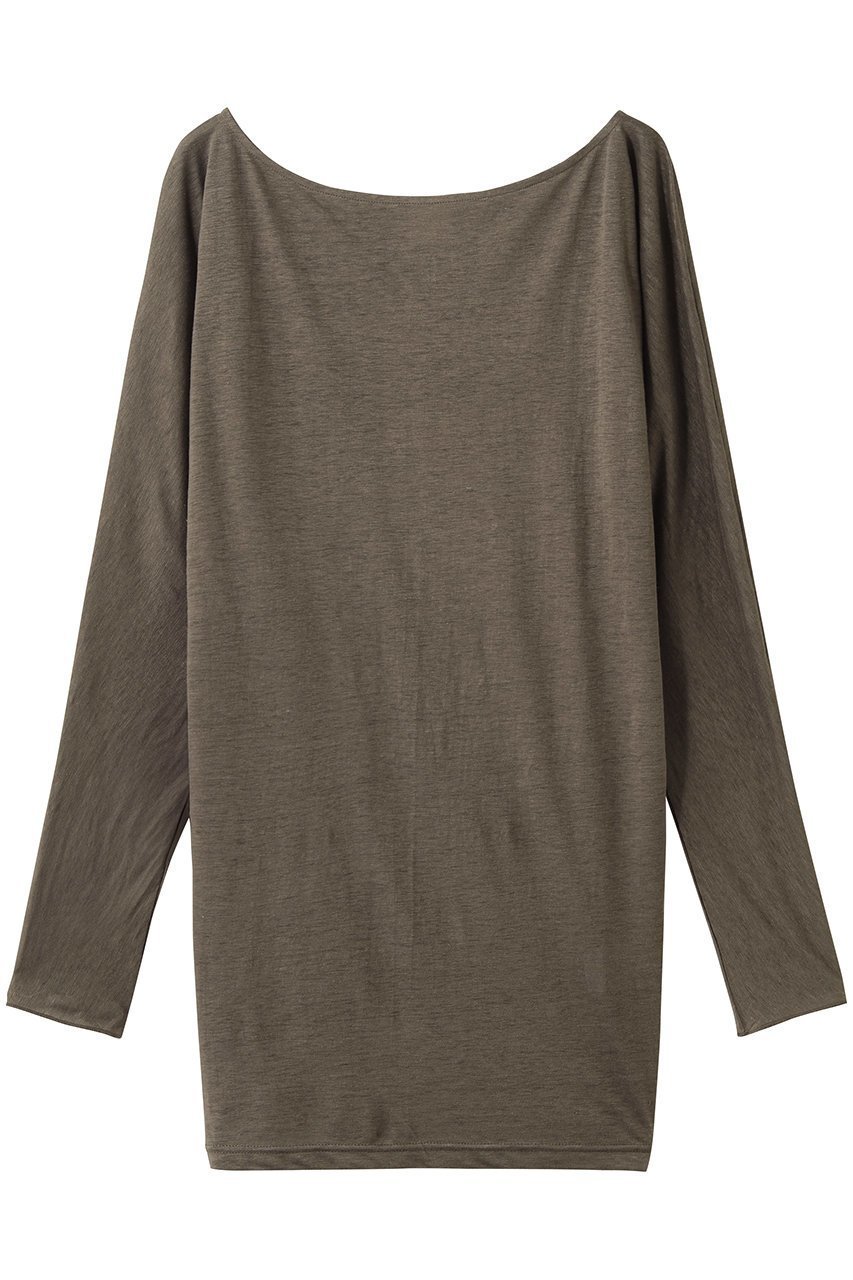 【ラスパイユ/raspail】のリネン コンフォータブル ロングTシャツ インテリア・キッズ・メンズ・レディースファッション・服の通販 founy(ファニー) 　ファッション　Fashion　レディースファッション　Fashion for Women　トップス・カットソー　Cut & Sew Tops　シャツ・ブラウス・オフィスカジュアル　Elegant Blouses & Button-Ups　ロングTシャツ・Tシャツ　Longline T-Shirts & Tees　カットソー・ベーシックTシャツ　Cut-and-Sewn Tops / Stretch Tees & Basics　なめらか　Smooth, Silky Texture　シルク　Silk, 100% Silk　スリーブ　Sleeve, Long Sleeve / Short Sleeve　パターン　Pattern, Design Print　ラグジュアリー　Luxury, Elegant　リネン　Linen, Linen Fabric　リラックス　Relax, Relaxed Fit　ロング　Long, Long-Length　夏　Summer　新作・新入荷　New Arrivals / New In　トープ|ID: prp329100004932675 ipo3291000000037023336