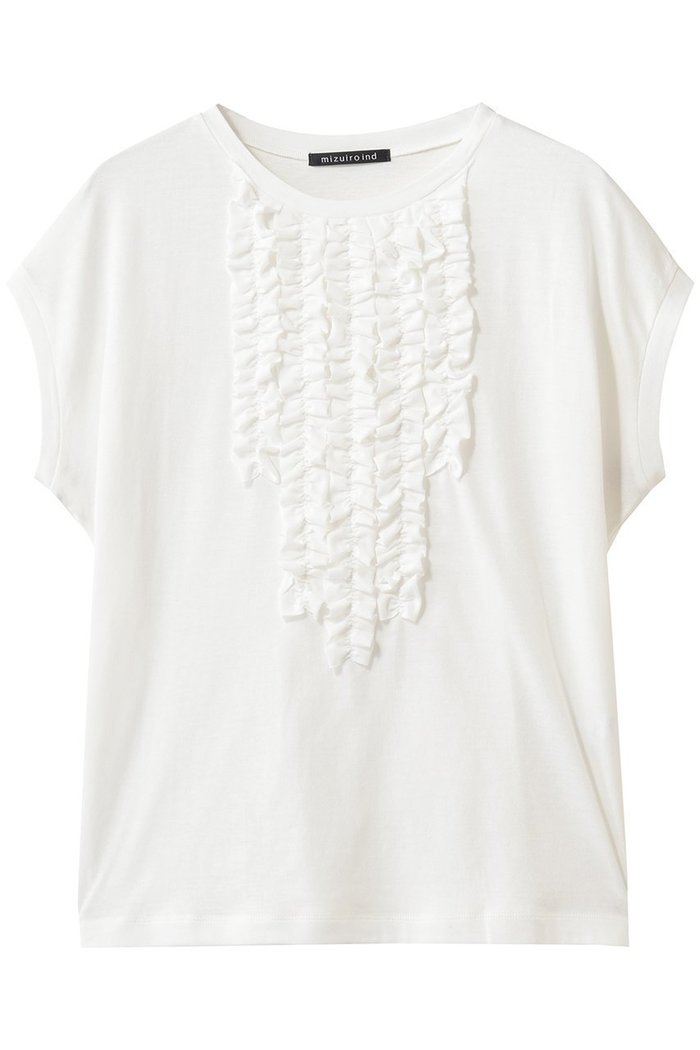 【ミズイロ インド/mizuiro ind】のfrenck slv frill P/O プルオーバー インテリア・キッズ・メンズ・レディースファッション・服の通販 founy(ファニー) https://founy.com/ ファッション Fashion レディースファッション Fashion for Women トップス・カットソー Cut & Sew Tops シャツ・ブラウス・オフィスカジュアル Elegant Blouses & Button-Ups ロングTシャツ・Tシャツ Longline T-Shirts & Tees カジュアルプルオーバー・ニットトップス Pullovers & Knit Tops / Casual Pullovers カットソー・ベーシックTシャツ Cut-and-Sewn Tops / Stretch Tees & Basics ショート Short, Short Length スリーブ Sleeve, Long Sleeve / Short Sleeve フリル Frill, Ruffle フレンチ French, French Style フロント Front, Front Design |ID: prp329100004932687 ipo3291000000037023491