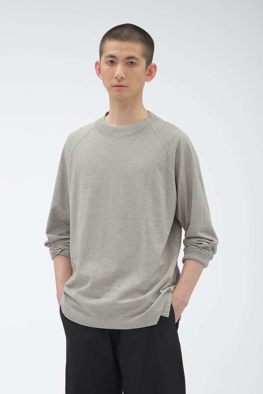 【その他のブランド/Other】のUPCYCLING COTTON JERSEY 人気、トレンドファッション・服の通販 founy(ファニー) 　ファッション　Fashion　レディースファッション　Fashion for Women　トップス・カットソー　Cut & Sew Tops　シャツ・ブラウス・オフィスカジュアル　Elegant Blouses & Button-Ups　ロングTシャツ・Tシャツ　Longline T-Shirts & Tees　カットソー・ベーシックTシャツ　Cut-and-Sewn Tops / Stretch Tees & Basics　スリーブ　Sleeve, Long Sleeve / Short Sleeve　モックネック　Mock Neck, Short Turtleneck　リラックス　Relax, Relaxed Fit　ロング　Long, Long-Length　 other-1|ID: prp329100004932692 ipo3291000000037023553