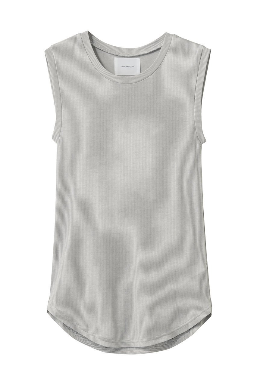 【ミディウミソリッド/MIDIUMISOLID】のrib tank top.S タンクトップ インテリア・キッズ・メンズ・レディースファッション・服の通販 founy(ファニー) 　ファッション　Fashion　レディースファッション　Fashion for Women　トップス・カットソー　Cut & Sew Tops　キャミソール&ノースリーブ　Camisoles & Sleeveless Tops　シャツ・ブラウス・オフィスカジュアル　Elegant Blouses & Button-Ups　ロングTシャツ・Tシャツ　Longline T-Shirts & Tees　カットソー・ベーシックTシャツ　Cut-and-Sewn Tops / Stretch Tees & Basics　インナー　Innerwear　キャミソール　Camisole, Spaghetti Strap Top　タンク　Tank Top, Sleeveless Top　定番　Standard, Basic Item　l.gray|ID: prp329100004932705 ipo3291000000037023703