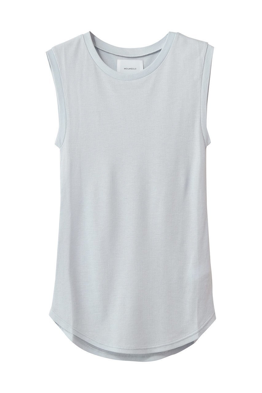 【ミディウミソリッド/MIDIUMISOLID】のrib tank top.S タンクトップ インテリア・キッズ・メンズ・レディースファッション・服の通販 founy(ファニー) 　ファッション　Fashion　レディースファッション　Fashion for Women　トップス・カットソー　Cut & Sew Tops　キャミソール&ノースリーブ　Camisoles & Sleeveless Tops　シャツ・ブラウス・オフィスカジュアル　Elegant Blouses & Button-Ups　ロングTシャツ・Tシャツ　Longline T-Shirts & Tees　カットソー・ベーシックTシャツ　Cut-and-Sewn Tops / Stretch Tees & Basics　インナー　Innerwear　キャミソール　Camisole, Spaghetti Strap Top　タンク　Tank Top, Sleeveless Top　定番　Standard, Basic Item　l.grayA|ID: prp329100004932705 ipo3291000000037023706