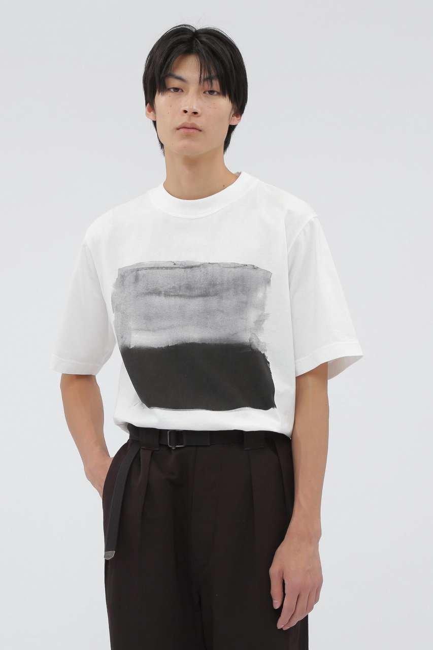 【その他のブランド/Other】のLIGHT COTTON JERSEY TOP インテリア・キッズ・メンズ・レディースファッション・服の通販 founy(ファニー) 　ファッション　Fashion　レディースファッション　Fashion for Women　トップス・カットソー　Cut & Sew Tops　シャツ・ブラウス・オフィスカジュアル　Elegant Blouses & Button-Ups　ロングTシャツ・Tシャツ　Longline T-Shirts & Tees　カットソー・ベーシックTシャツ　Cut-and-Sewn Tops / Stretch Tees & Basics　ショート　Short, Short Length　シルク　Silk, 100% Silk　ストライプ　Stripe, Striped Pattern　スリーブ　Sleeve, Long Sleeve / Short Sleeve　ブロック　Block, Solid Block Pattern　プリント　Print, Printed Pattern　エレガント 上品　Elegant　ホワイト|ID: prp329100004932715 ipo3291000000037023836