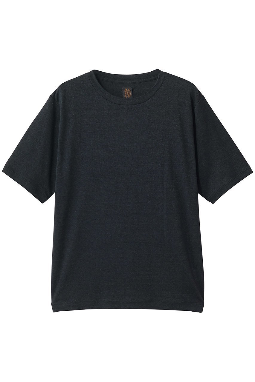 【バトナー/BATONER】のNORMANDY リネン Tシャツ インテリア・キッズ・メンズ・レディースファッション・服の通販 founy(ファニー) 　ファッション　Fashion　レディースファッション　Fashion for Women　トップス・カットソー　Cut & Sew Tops　シャツ・ブラウス・オフィスカジュアル　Elegant Blouses & Button-Ups　ロングTシャツ・Tシャツ　Longline T-Shirts & Tees　カットソー・ベーシックTシャツ　Cut-and-Sewn Tops / Stretch Tees & Basics　ショート　Short, Short Length　シンプル　Simple, Minimal　スリーブ　Sleeve, Long Sleeve / Short Sleeve　ドレープ　Drape, Draping Fabric　フランス　France, French　リネン　Linen, Linen Fabric　定番　Standard, Basic Item　新作・新入荷　New Arrivals / New In　ネイビー|ID: prp329100004932729 ipo3291000000037024016