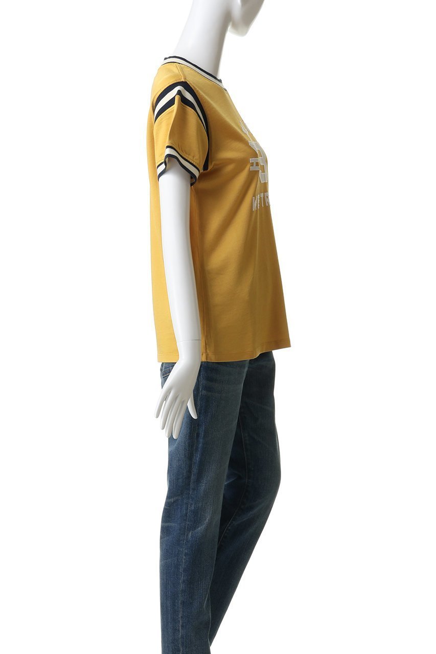 【マザー/MOTHER】のTHE SPORT RIB ROWDY HAIL MARY Tシャツ (WET) 人気、トレンドファッション・服の通販 founy(ファニー) 　ファッション　Fashion　レディースファッション　Fashion for Women　トップス・カットソー　Cut & Sew Tops　シャツ・ブラウス・オフィスカジュアル　Elegant Blouses & Button-Ups　ロングTシャツ・Tシャツ　Longline T-Shirts & Tees　カットソー・ベーシックTシャツ　Cut-and-Sewn Tops / Stretch Tees & Basics　ショート　Short, Short Length　ストライプ　Stripe, Striped Pattern　スポーティ　Sporty, Casual Athletic　スリーブ　Sleeve, Long Sleeve / Short Sleeve　デニム　Denim, Jeans Material　フロント　Front, Front Design　ミックス　Mix, Mixed Style　新作・新入荷　New Arrivals / New In　other-3|ID: prp329100004932732 ipo3291000000037024032