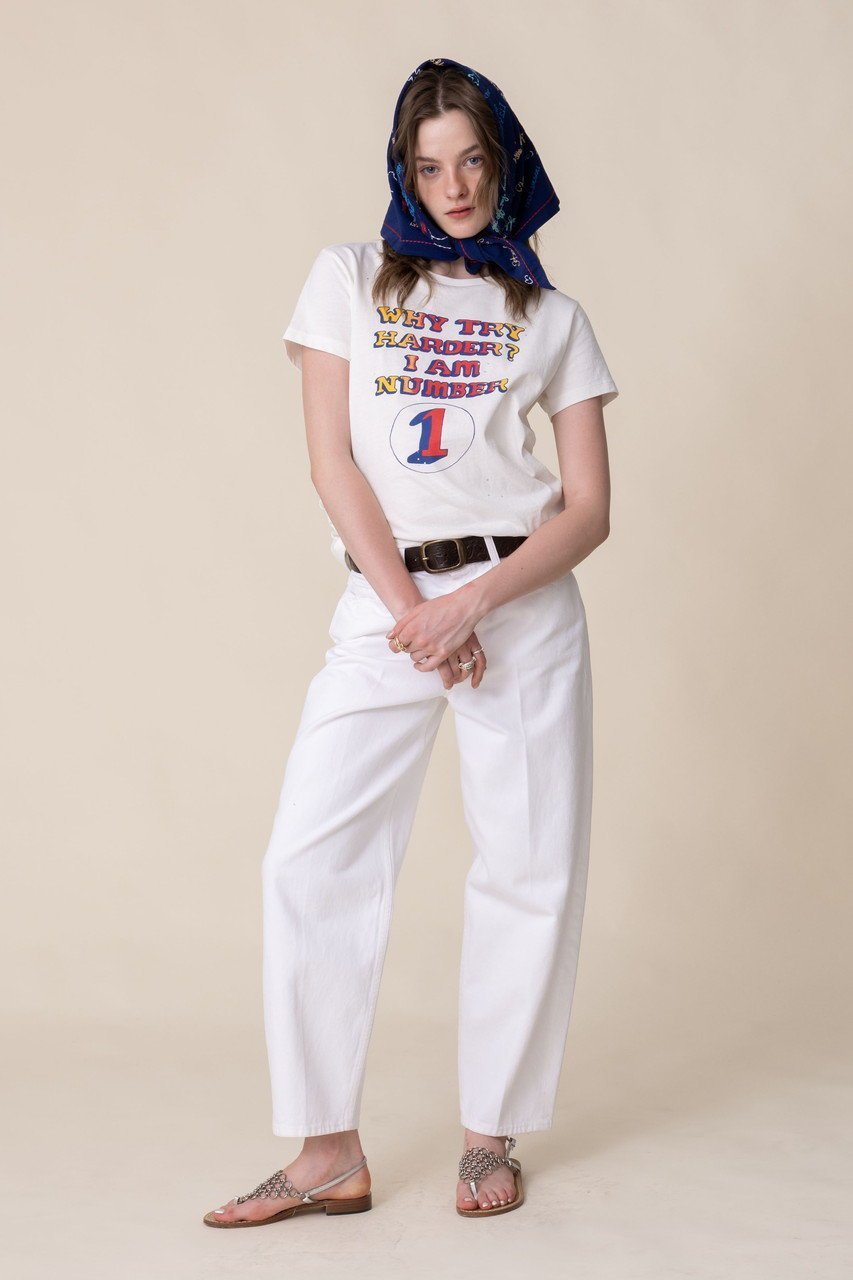 【マザー/MOTHER】のTHE BOXY GOODIE GOODIE NUMBER1 Tシャツ (WYT) 人気、トレンドファッション・服の通販 founy(ファニー) 　ファッション　Fashion　レディースファッション　Fashion for Women　トップス・カットソー　Cut & Sew Tops　シャツ・ブラウス・オフィスカジュアル　Elegant Blouses & Button-Ups　ロングTシャツ・Tシャツ　Longline T-Shirts & Tees　カットソー・ベーシックTシャツ　Cut-and-Sewn Tops / Stretch Tees & Basics　グラフィック　Graphic, Graphic Design　ショート　Short, Short Length　ストーン　Stone, Gem-Like　スリム　Slim, Slim Fit　スリーブ　Sleeve, Long Sleeve / Short Sleeve　デニム　Denim, Jeans Material　フィット　Fit, Slim Fit　フロント　Front, Front Design　新作・新入荷　New Arrivals / New In　other-6|ID: prp329100004932735 ipo3291000000037024051