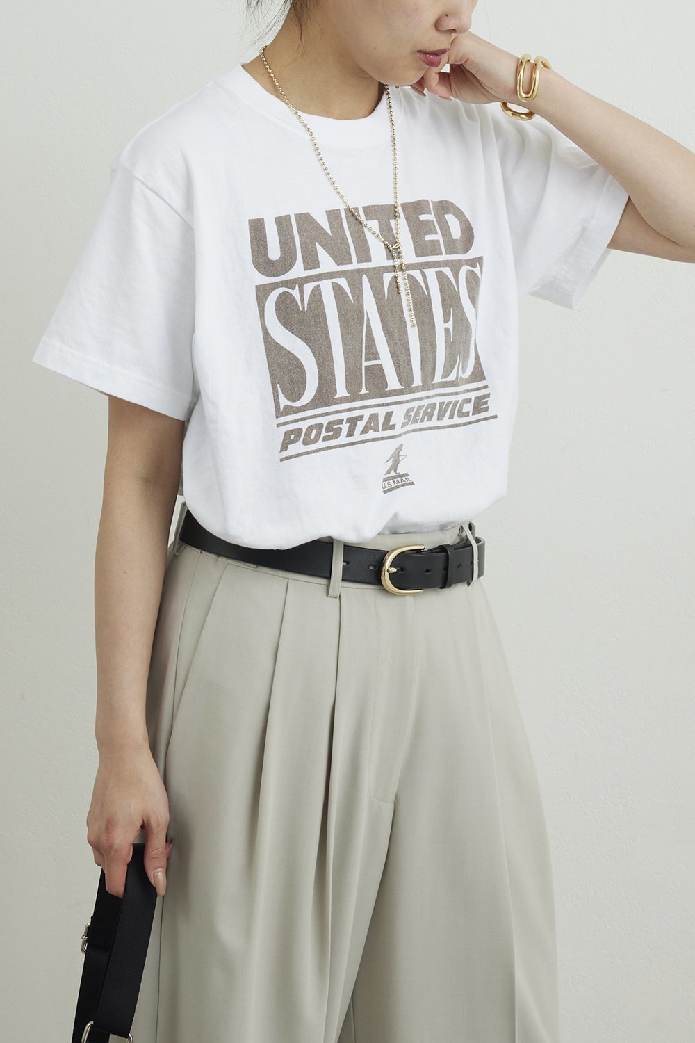 【ガリャルダガランテ/GALLARDAGALANTE】の【GOOD ROCK SPEED】別注 UNITED STATES ロゴT 人気、トレンドファッション・服の通販 founy(ファニー) 　ファッション　Fashion　レディースファッション　Fashion for Women　トップス・カットソー　Cut & Sew Tops　シャツ・ブラウス・オフィスカジュアル　Elegant Blouses & Button-Ups　ロングTシャツ・Tシャツ　Longline T-Shirts & Tees　カットソー・ベーシックTシャツ　Cut-and-Sewn Tops / Stretch Tees & Basics　グラフィック　Graphic, Graphic Design　ショート　Short, Short Length　ジャケット　Jacket, Outerwear　スリーブ　Sleeve, Long Sleeve / Short Sleeve　プリント　Print, Printed Pattern　再入荷　Restock / Back in Stock　別注　Limited Edition, Custom Order　other-4|ID: prp329100004932741 ipo3291000000037024107