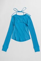 【メゾンスペシャル/MAISON SPECIAL】のBolero Combo Tank Top/ボレロコンビタンクトップ BLU(ブルー)|ID: prp329100004932753 ipo3291000000037024256