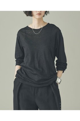 【カレンソロジー/Curensology】のシアーリネンロングスリーブTシャツ 人気、トレンドファッション・服の通販 founy(ファニー) ファッション Fashion レディースファッション Fashion for Women トップス・カットソー Cut & Sew Tops シャツ・ブラウス・オフィスカジュアル Elegant Blouses & Button-Ups ロングTシャツ・Tシャツ Longline T-Shirts & Tees カットソー・ベーシックTシャツ Cut-and-Sewn Tops / Stretch Tees & Basics インナー Innerwear カットソー Cut and Sewn Top シンプル Simple, Minimal スリーブ Sleeve, Long Sleeve / Short Sleeve リネン Linen, Linen Fabric ロング Long, Long-Length 再入荷 Restock / Back in Stock 夏 Summer |ID:prp329100004932760