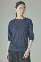 【カレンソロジー/Curensology】のシアーリネンロングスリーブTシャツ ネイビー|ID: prp329100004932760 ipo3291000000037246502