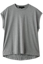 【フローレント/FLORENT】のコットンスムース フレンチスリーブトップス 人気、トレンドファッション・服の通販 founy(ファニー) ファッション Fashion レディースファッション Fashion for Women トップス・カットソー Cut & Sew Tops シャツ・ブラウス・オフィスカジュアル Elegant Blouses & Button-Ups ロングTシャツ・Tシャツ Longline T-Shirts & Tees カットソー・ベーシックTシャツ Cut-and-Sewn Tops / Stretch Tees & Basics ショート Short, Short Length スリーブ Sleeve, Long Sleeve / Short Sleeve 吸水 Absorbent, Quick-Dry 夏 Summer 春 Spring S/S・春夏 SS, Spring/Summer, Warm Season thumbnail グレー|ID: prp329100004932763 ipo3291000000037024410