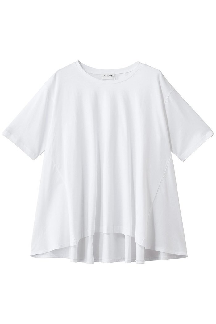 【アダワス/ADAWAS】のドライ コットン ジャージー フレアTシャツ インテリア・キッズ・メンズ・レディースファッション・服の通販 founy(ファウニー) https://founy.com/ ファッション Fashion レディースファッション Fashion for Women トップス・カットソー Cut & Sew Tops シャツ・ブラウス・オフィスカジュアル Elegant Blouses & Button-Ups ロングTシャツ・Tシャツ Longline T-Shirts & Tees カットソー・ベーシックTシャツ Cut-and-Sewn Tops / Stretch Tees & Basics ショート Short, Short Length シルク Silk, 100% Silk スリーブ Sleeve, Long Sleeve / Short Sleeve ドレープ Drape, Draping Fabric フレア Flare, Flared エレガント 上品 Elegant 再入荷 Restock / Back in Stock 夏 Summer |ID: prp329100004932772 ipo3291000000037024494