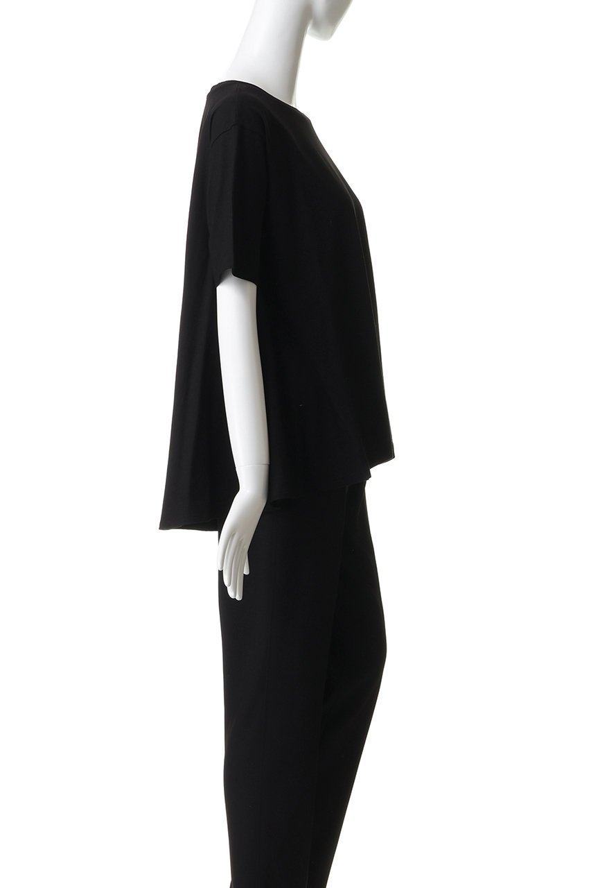 【アダワス/ADAWAS】のドライ コットン ジャージー フレアTシャツ 人気、トレンドファッション・服の通販 founy(ファニー) 　ファッション　Fashion　レディースファッション　Fashion for Women　トップス・カットソー　Cut & Sew Tops　シャツ・ブラウス・オフィスカジュアル　Elegant Blouses & Button-Ups　ロングTシャツ・Tシャツ　Longline T-Shirts & Tees　カットソー・ベーシックTシャツ　Cut-and-Sewn Tops / Stretch Tees & Basics　ショート　Short, Short Length　シルク　Silk, 100% Silk　スリーブ　Sleeve, Long Sleeve / Short Sleeve　ドレープ　Drape, Draping Fabric　フレア　Flare, Flared　エレガント 上品　Elegant　夏　Summer　other-3|ID: prp329100004932772 ipo3291000000037024499