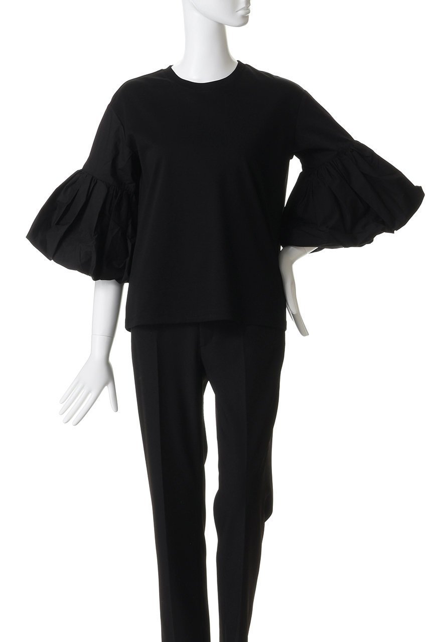 【アダワス/ADAWAS】のコットン ジャージー Tシャツ 人気、トレンドファッション・服の通販 founy(ファニー) 　ファッション　Fashion　レディースファッション　Fashion for Women　トップス・カットソー　Cut & Sew Tops　シャツ・ブラウス・オフィスカジュアル　Elegant Blouses & Button-Ups　ロングTシャツ・Tシャツ　Longline T-Shirts & Tees　カットソー・ベーシックTシャツ　Cut-and-Sewn Tops / Stretch Tees & Basics　ショート　Short, Short Length　シルケット　Silket, Silky Cotton　スリーブ　Sleeve, Long Sleeve / Short Sleeve　タイプライター　Typewriter Fabric, Crisp Cotton　フレア　Flare, Flared　エレガント 上品　Elegant　ビジネス 仕事 通勤　Business / Work / Commuting　other-2|ID: prp329100004932773 ipo3291000000037024509