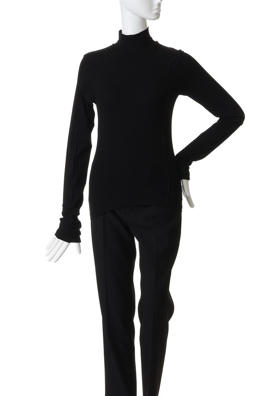 【プランク プロジェクト/PRANK PROJECT】のハイネックラインスキントップ 人気、トレンドファッション・服の通販 founy(ファニー) 　ファッション　Fashion　レディースファッション　Fashion for Women　トップス・カットソー　Cut & Sew Tops　シャツ・ブラウス・オフィスカジュアル　Elegant Blouses & Button-Ups　ロングTシャツ・Tシャツ　Longline T-Shirts & Tees　カットソー・ベーシックTシャツ　Cut-and-Sewn Tops / Stretch Tees & Basics　インナー　Innerwear　スリーブ　Sleeve, Long Sleeve / Short Sleeve　ハイネック　High Neck, Mock Neck　ロング　Long, Long-Length　切替　Switching, Contrast Panel　other-2|ID: prp329100004932778 ipo3291000000037024551