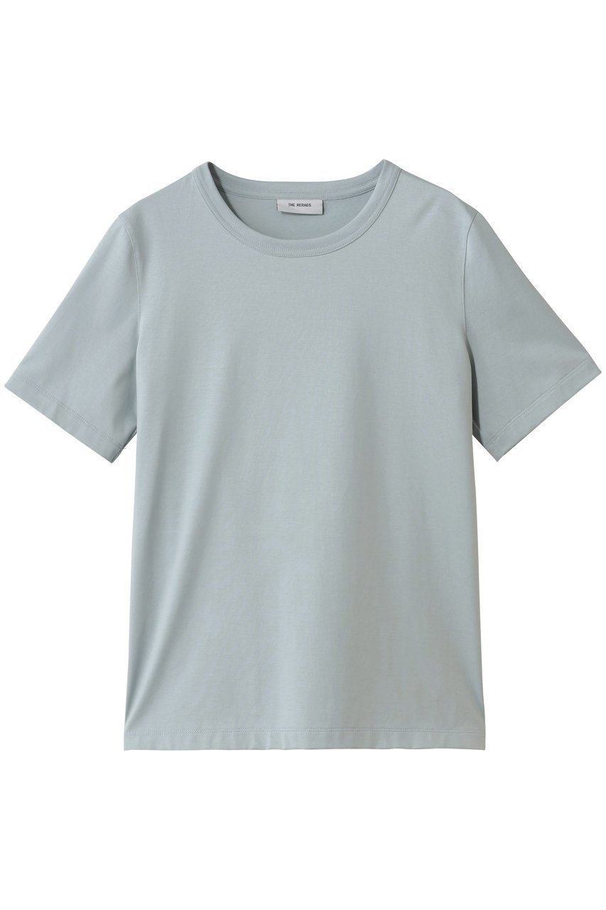 【ザ リラクス/THE RERACS】のTシャツ インテリア・キッズ・メンズ・レディースファッション・服の通販 founy(ファニー) 　ファッション　Fashion　レディースファッション　Fashion for Women　トップス・カットソー　Cut & Sew Tops　シャツ・ブラウス・オフィスカジュアル　Elegant Blouses & Button-Ups　ロングTシャツ・Tシャツ　Longline T-Shirts & Tees　カットソー・ベーシックTシャツ　Cut-and-Sewn Tops / Stretch Tees & Basics　インナー　Innerwear　ショート　Short, Short Length　スリーブ　Sleeve, Long Sleeve / Short Sleeve　トレンド　Trend, Trending Now　ベーシック　Basic, Essential　定番　Standard, Basic Item　ライトブルー|ID: prp329100004932784 ipo3291000000037024602