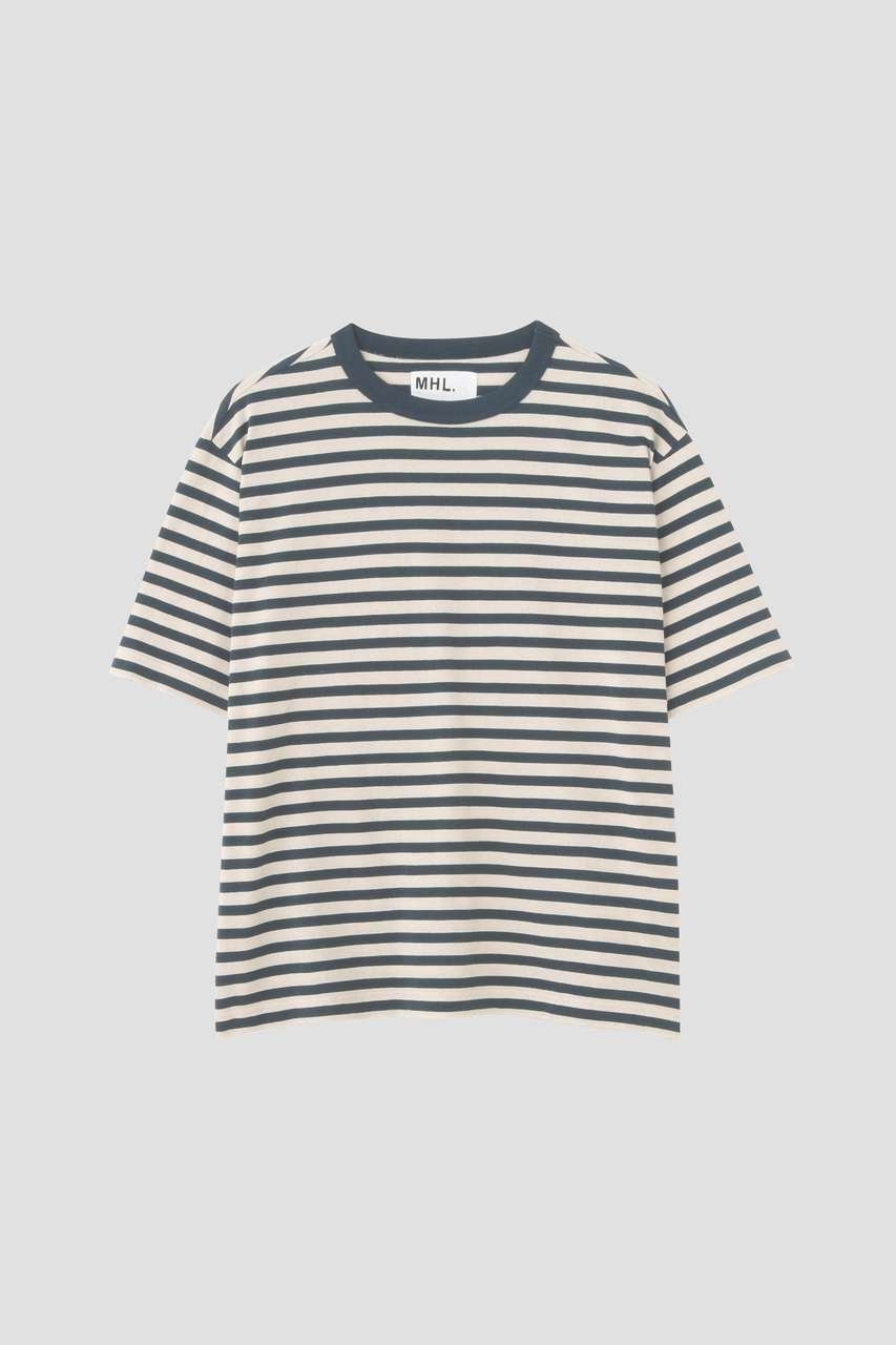 【その他のブランド/Other】のCOTTON LINEN STRIPE JERSEY TOP 人気、トレンドファッション・服の通販 founy(ファニー) 　ファッション　Fashion　レディースファッション　Fashion for Women　トップス・カットソー　Cut & Sew Tops　シャツ・ブラウス・オフィスカジュアル　Elegant Blouses & Button-Ups　ロングTシャツ・Tシャツ　Longline T-Shirts & Tees　カットソー・ベーシックTシャツ　Cut-and-Sewn Tops / Stretch Tees & Basics　ショート　Short, Short Length　ストライプ　Stripe, Striped Pattern　スリーブ　Sleeve, Long Sleeve / Short Sleeve　バランス　Balance, Style Balance　リネン　Linen, Linen Fabric　ワイド　Wide, Wide Fit　夏　Summer　other-4|ID: prp329100004932785 ipo3291000000037024645
