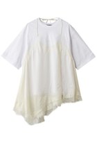 【メゾンスペシャル/MAISON SPECIAL】のLace Docking Layered TEE/レースドッキングレイヤードTEE 人気、トレンドファッション・服の通販 founy(ファニー) ファッション Fashion レディースファッション Fashion for Women トップス・カットソー Cut & Sew Tops シャツ・ブラウス・オフィスカジュアル Elegant Blouses & Button-Ups ロングTシャツ・Tシャツ Longline T-Shirts & Tees カットソー・ベーシックTシャツ Cut-and-Sewn Tops / Stretch Tees & Basics スリーブ Sleeve, Long Sleeve / Short Sleeve デニム Denim, Jeans Material ドッキング Docking, Mixed Material フェミニン Feminine, Girly ミックス Mix, Mixed Style ランジェリー Lingerie, Intimate Wear レース Lace, Lace Fabric ロング Long, Long-Length thumbnail WHT(ホワイト)|ID: prp329100004932795 ipo3291000000037024760