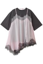 【メゾンスペシャル/MAISON SPECIAL】のLace Docking Layered TEE/レースドッキングレイヤードTEE 人気、トレンドファッション・服の通販 founy(ファニー) ファッション Fashion レディースファッション Fashion for Women トップス・カットソー Cut & Sew Tops シャツ・ブラウス・オフィスカジュアル Elegant Blouses & Button-Ups ロングTシャツ・Tシャツ Longline T-Shirts & Tees カットソー・ベーシックTシャツ Cut-and-Sewn Tops / Stretch Tees & Basics スリーブ Sleeve, Long Sleeve / Short Sleeve デニム Denim, Jeans Material ドッキング Docking, Mixed Material フェミニン Feminine, Girly ミックス Mix, Mixed Style ランジェリー Lingerie, Intimate Wear レース Lace, Lace Fabric ロング Long, Long-Length thumbnail C.GRY(チャコールグレー)|ID: prp329100004932795 ipo3291000000037024762