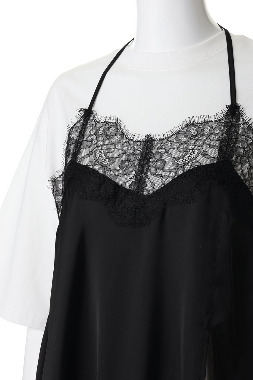 【メゾンスペシャル/MAISON SPECIAL】のLace Docking Layered TEE/レースドッキングレイヤードTEE 人気、トレンドファッション・服の通販 founy(ファニー) 　ファッション　Fashion　レディースファッション　Fashion for Women　トップス・カットソー　Cut & Sew Tops　シャツ・ブラウス・オフィスカジュアル　Elegant Blouses & Button-Ups　ロングTシャツ・Tシャツ　Longline T-Shirts & Tees　カットソー・ベーシックTシャツ　Cut-and-Sewn Tops / Stretch Tees & Basics　スリーブ　Sleeve, Long Sleeve / Short Sleeve　デニム　Denim, Jeans Material　ドッキング　Docking, Mixed Material　フェミニン　Feminine, Girly　ミックス　Mix, Mixed Style　ランジェリー　Lingerie, Intimate Wear　レース　Lace, Lace Fabric　ロング　Long, Long-Length　other-5|ID: prp329100004932795 ipo3291000000037024766