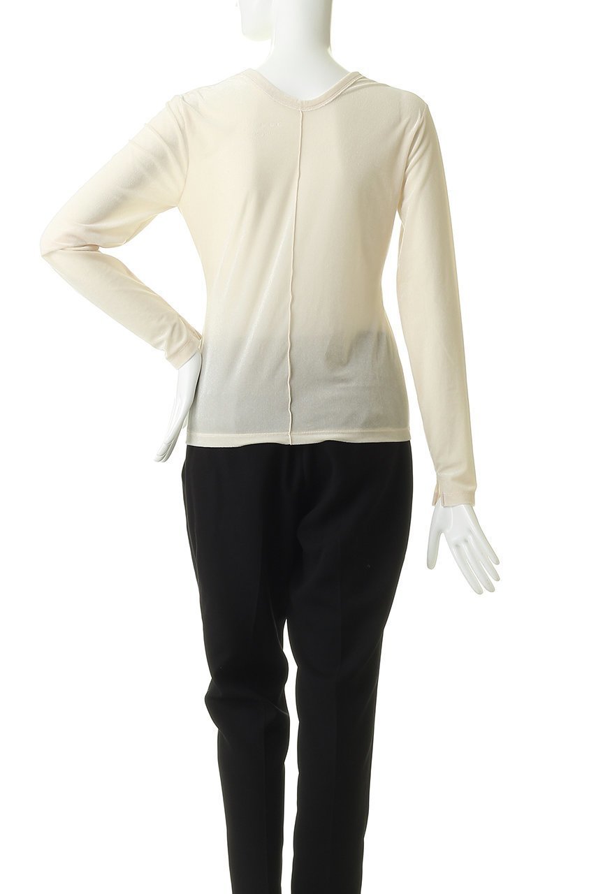 【エリオポール/heliopole】の【THREEDOTS】シアーベロアロングスリーブTシャツ 人気、トレンドファッション・服の通販 founy(ファニー) 　ファッション　Fashion　レディースファッション　Fashion for Women　トップス・カットソー　Cut & Sew Tops　シャツ・ブラウス・オフィスカジュアル　Elegant Blouses & Button-Ups　ロングTシャツ・Tシャツ　Longline T-Shirts & Tees　カットソー・ベーシックTシャツ　Cut-and-Sewn Tops / Stretch Tees & Basics　ベロアトップス　Velour Tops / Velvet-Look Items　インナー　Innerwear　キャミ　Camisole, Cami Top　シアー　Sheer, See-Through　スリーブ　Sleeve, Long Sleeve / Short Sleeve　トレンド　Trend, Trending Now　バランス　Balance, Style Balance　ビスチェ　Bustier, Corset Top　フィット　Fit, Slim Fit　ベロア　Velour, Soft Velvet　ロング　Long, Long-Length　other-4|ID: prp329100004932797 ipo3291000000037024782